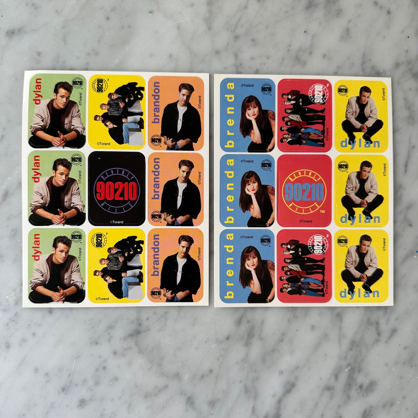 90’s Beverly Hills 90210 Sticker Sheets