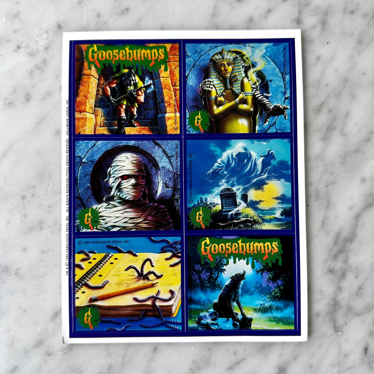 90’s Goosebumps Sticker Sheet
