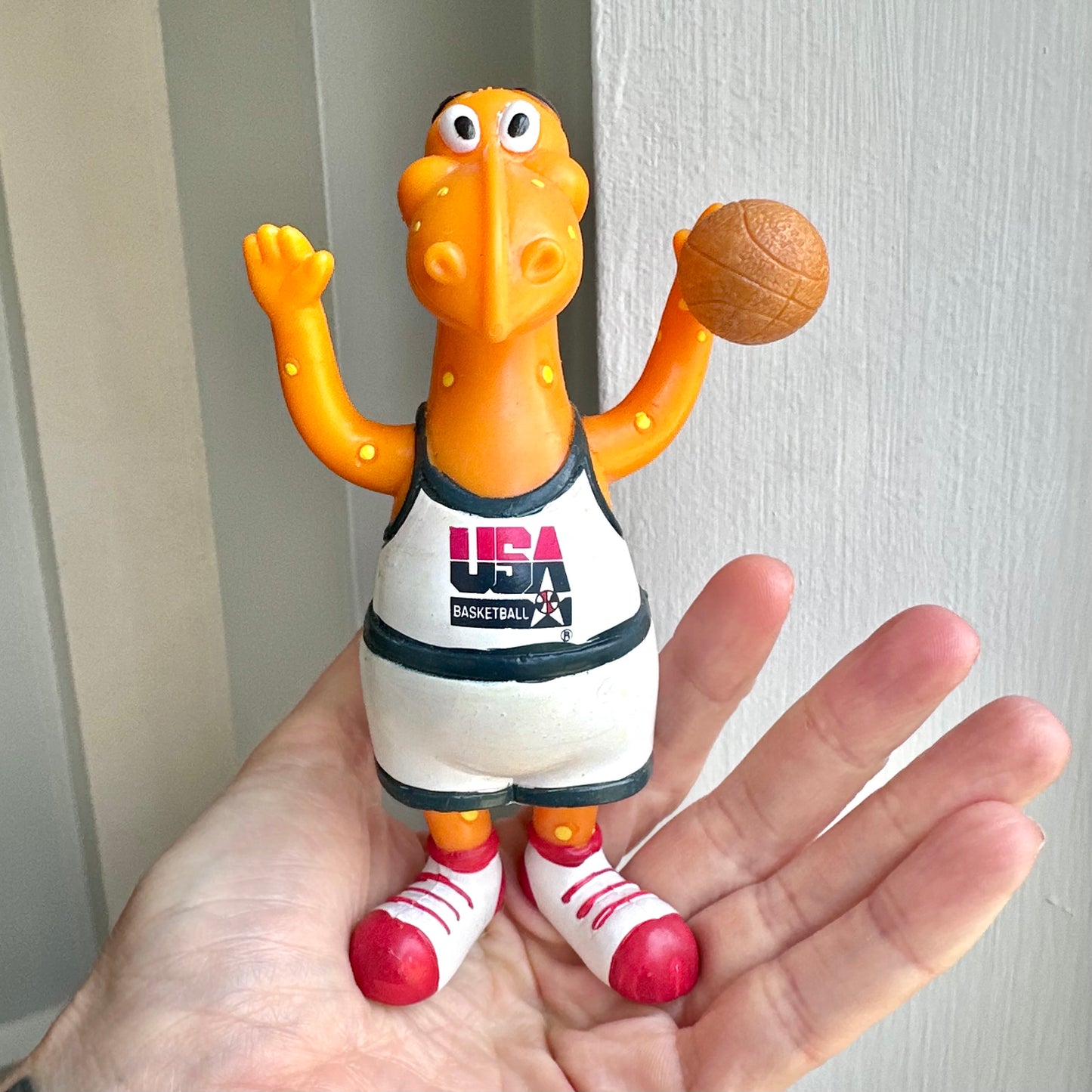 1992 Kraft Mac & Cheese "Cheesasaurus Rex" Bendable Figure
