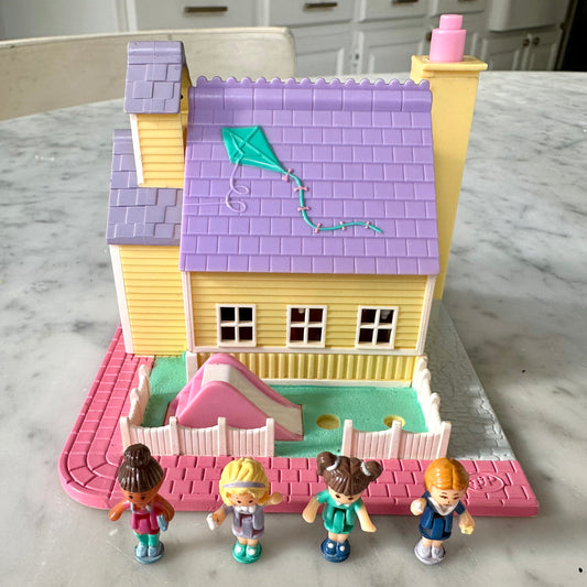 1993 Polly Pocket Light Up Schoolhouse Pollyville