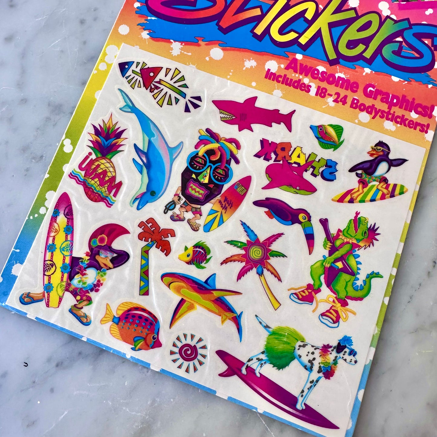 90’s Lisa Frank Body Stickers