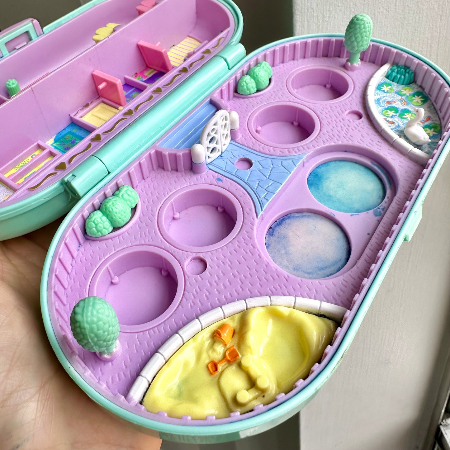 1992 Polly Pocket Babysitting Stamper Set