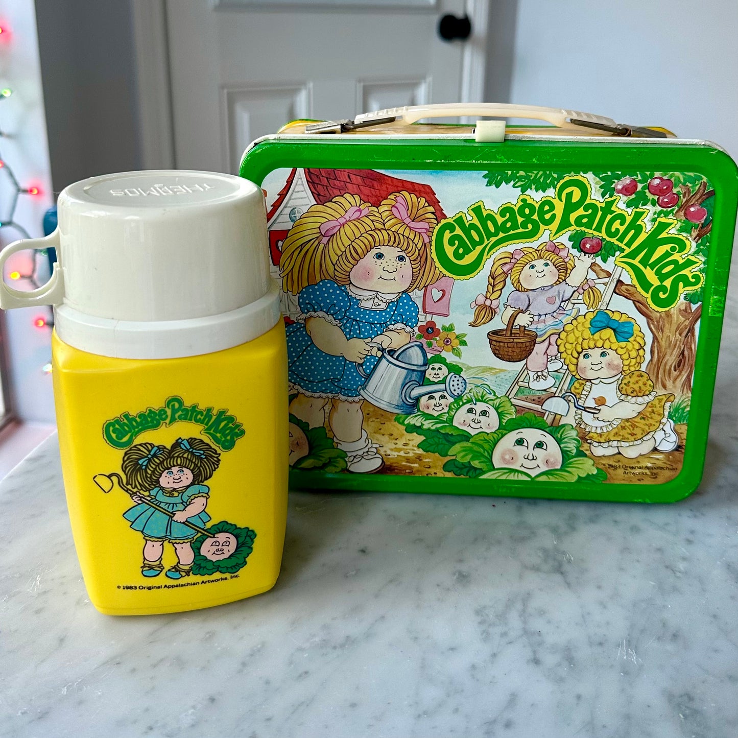 1983 Cabbage Patch Kids Tin Lunchbox with Thermos