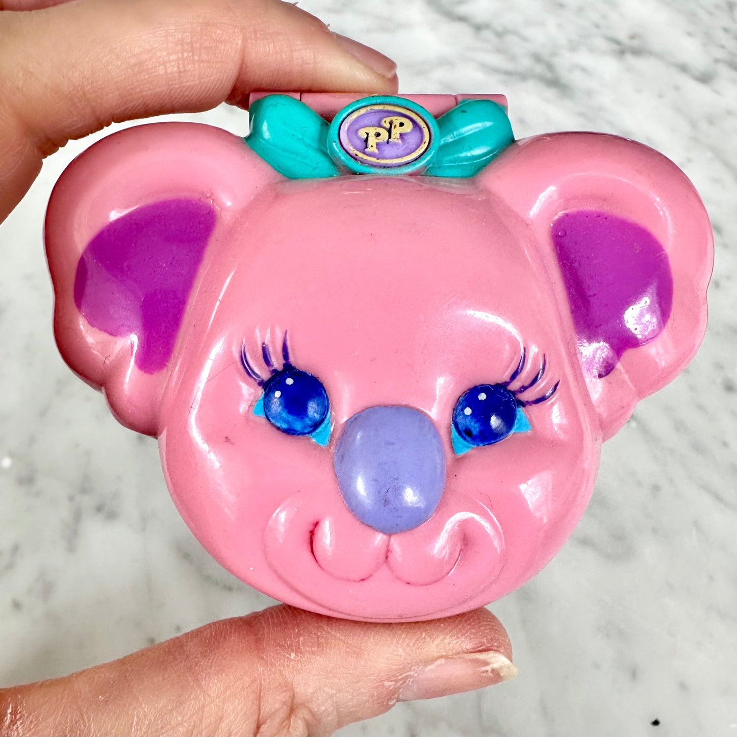 1994 Polly Pocket Cuddly Koala Picnic Compact * Damaged