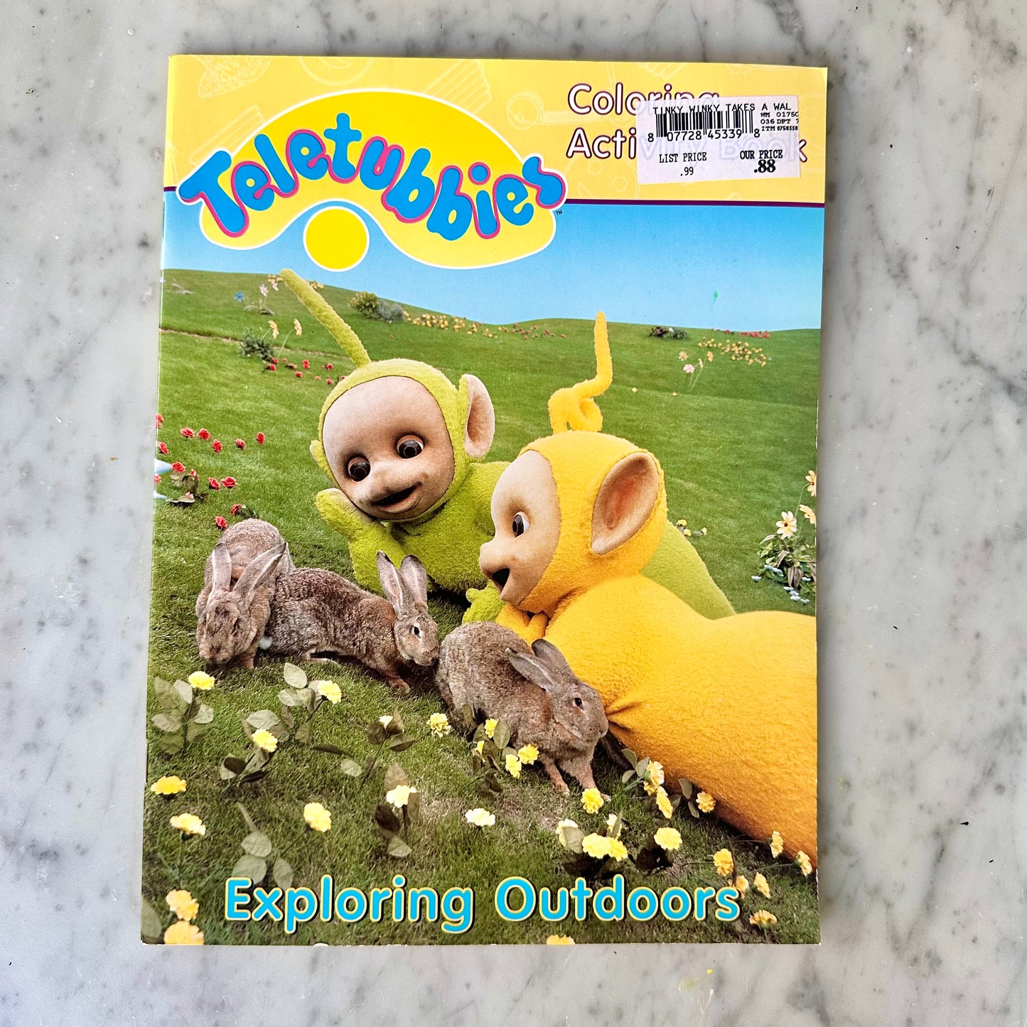 1999 Teletubbies “Exploring Outdoors” Coloring Book