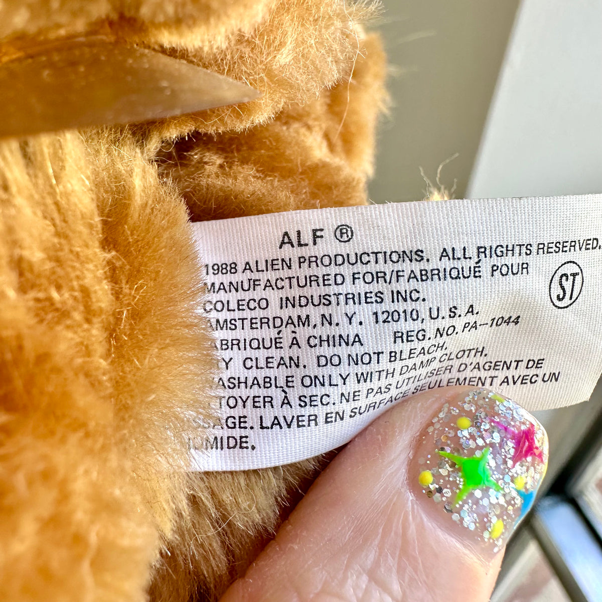 1988 ALF Window Cling Plush
