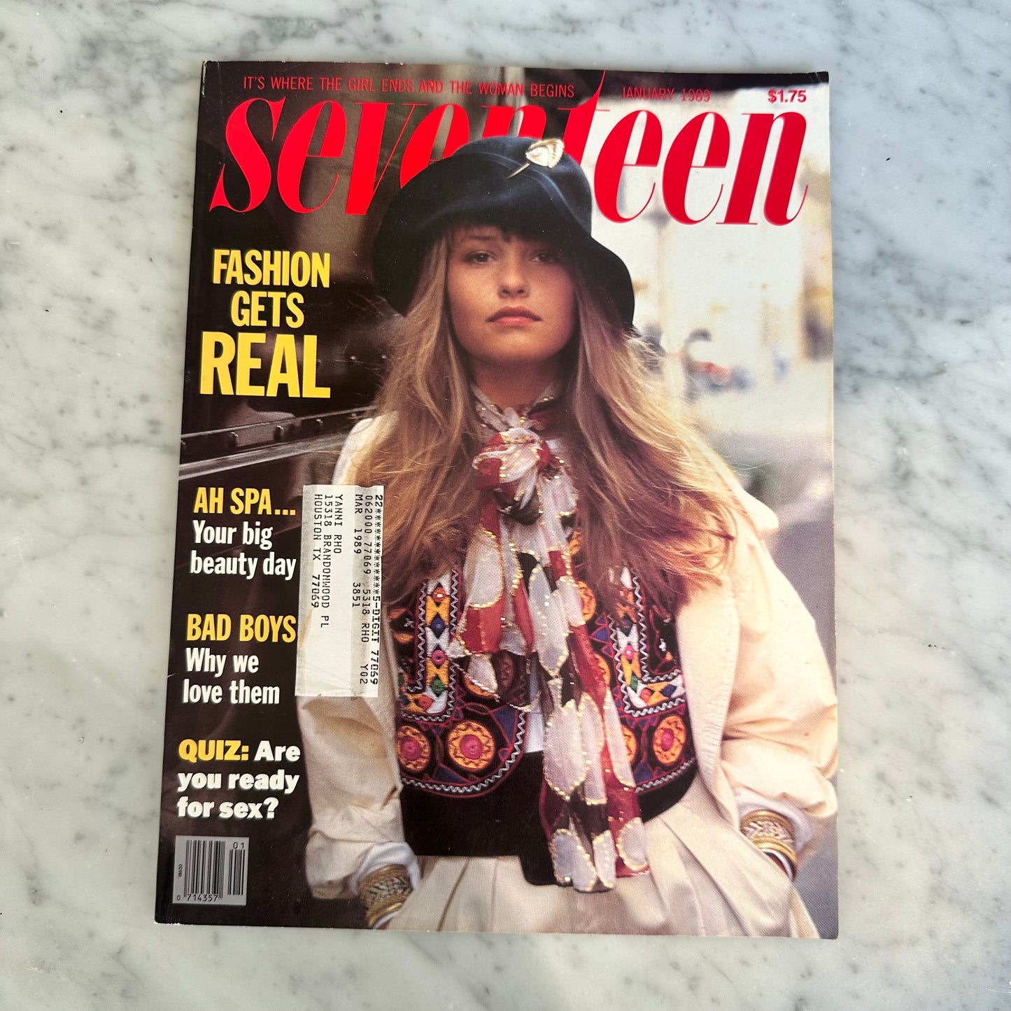 January 1989 Seventeen Magazine