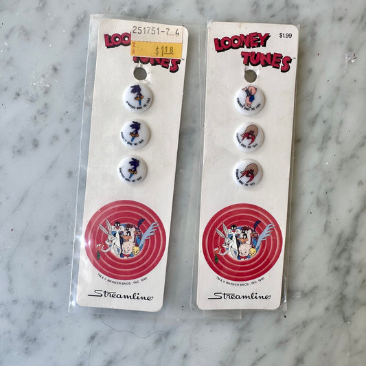 1989 Looney Tunes Buttons