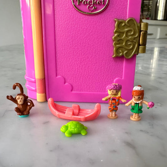 1995 Polly Pocket Tropical Paradise Enchanted Storybook 100% Complete