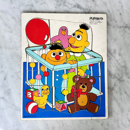 80’s Playskool Bert and Ernie Board Puzzle