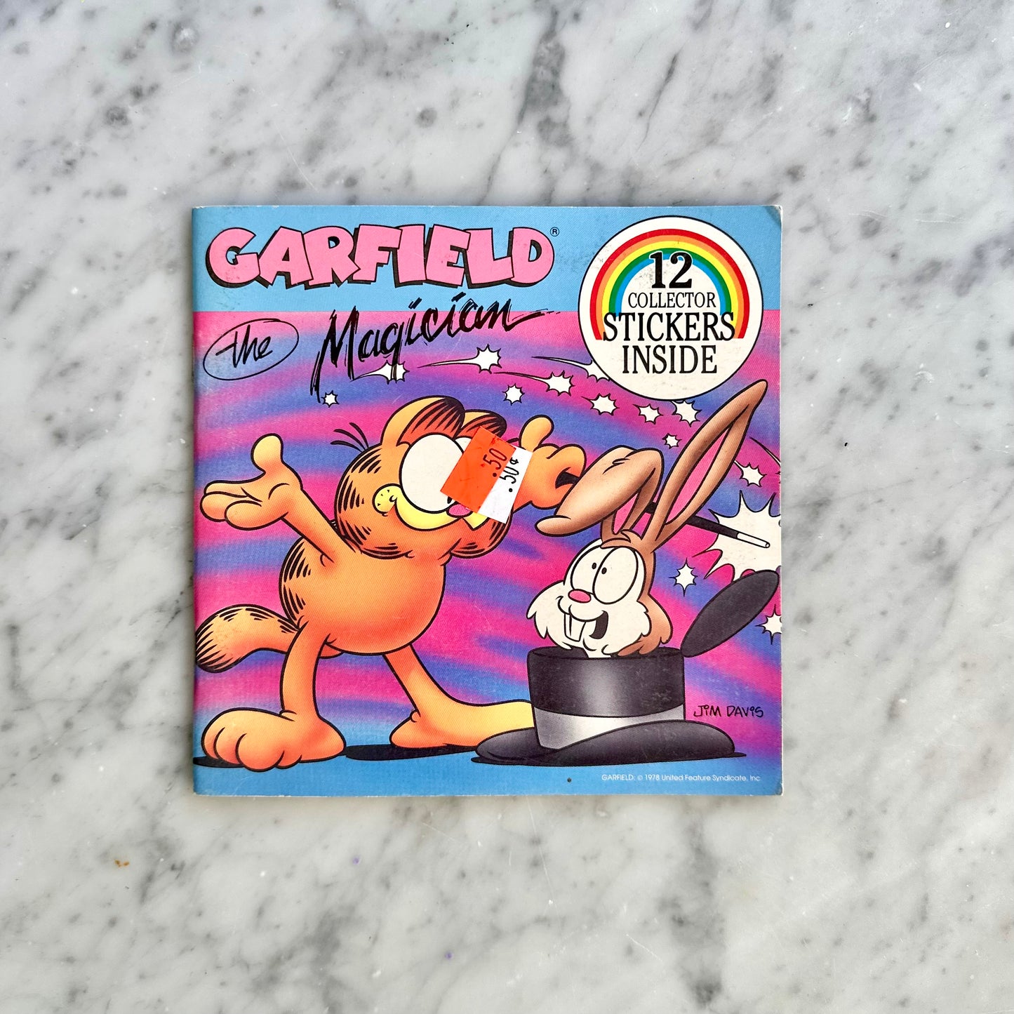 1989 Garfield “The Magician” Mini Book with Stickers