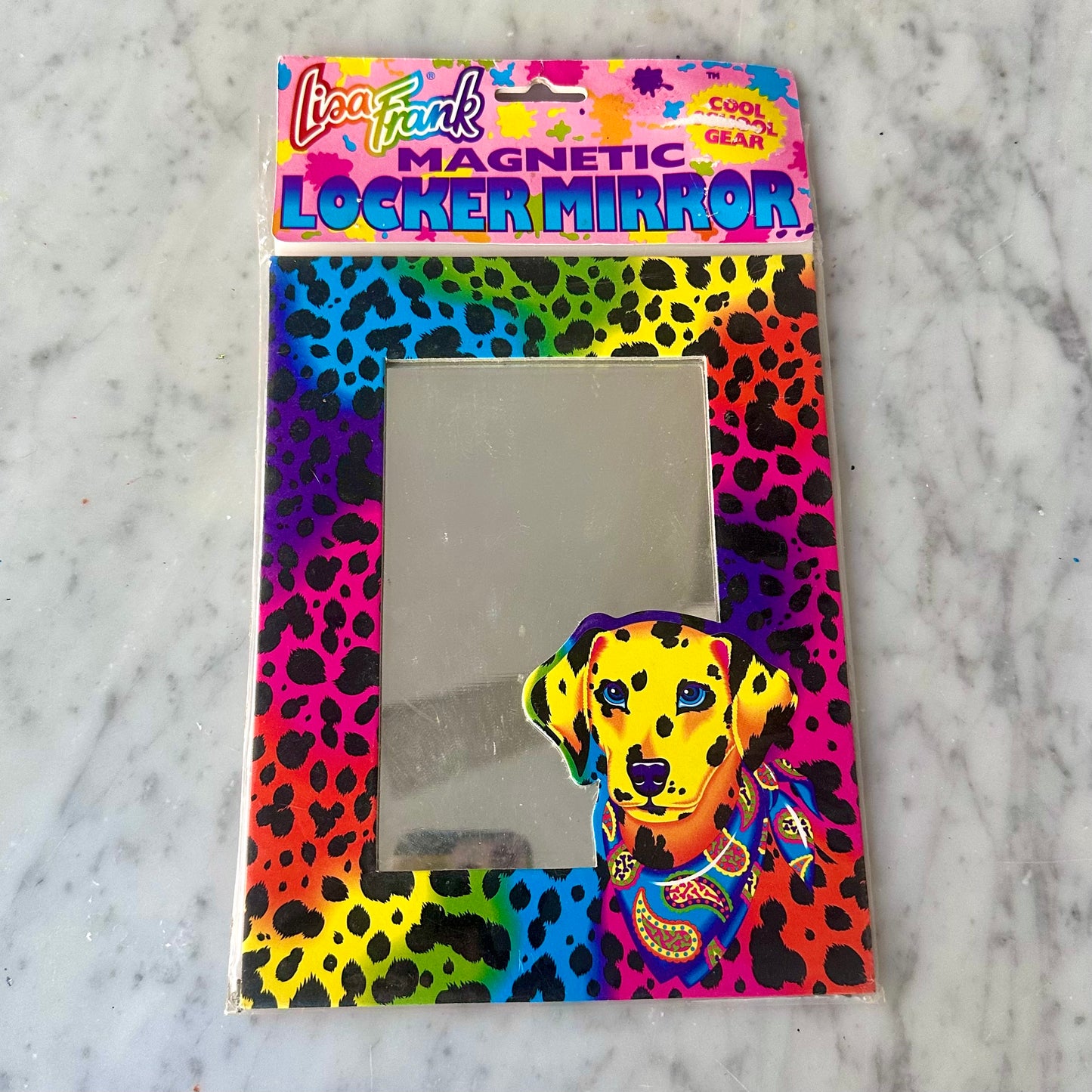 90’s Lisa Frank Dalmatian Locker Mirror