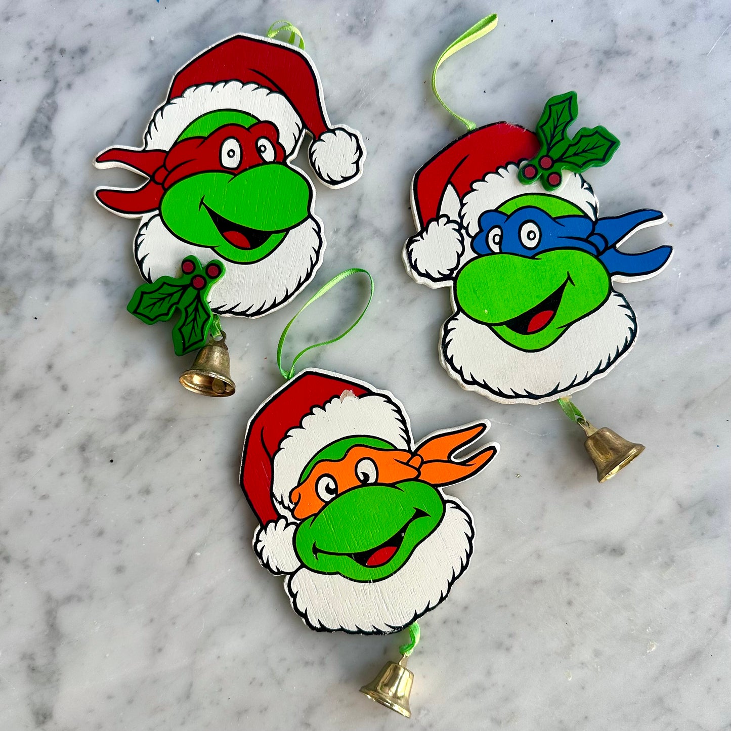 1990 Teenage Mutant Ninja Turtles Ornament Set