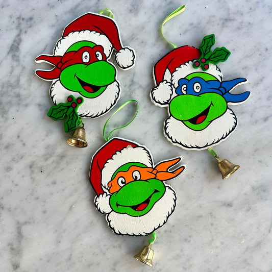 1990 Teenage Mutant Ninja Turtles Ornament Set
