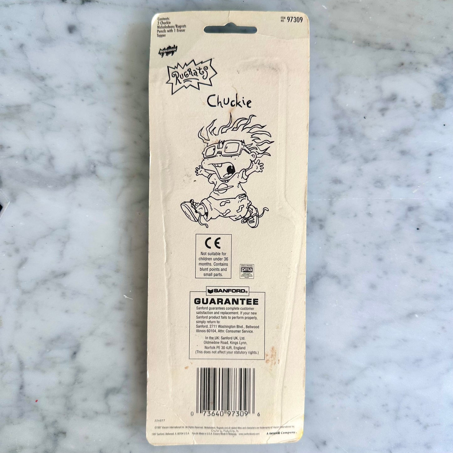 1997 Rugrats Chuckie Pencil Set