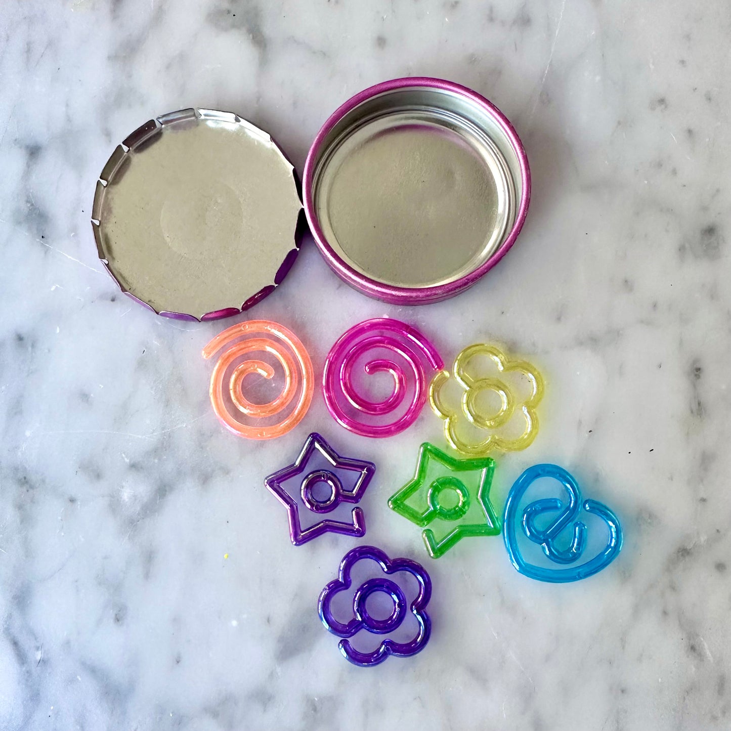 Vintage Lisa Frank Butterfly PaperClip Tin