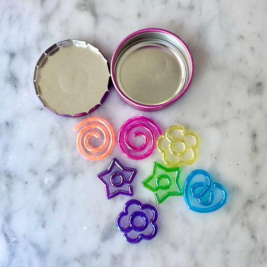 Vintage Lisa Frank Butterfly PaperClip Tin
