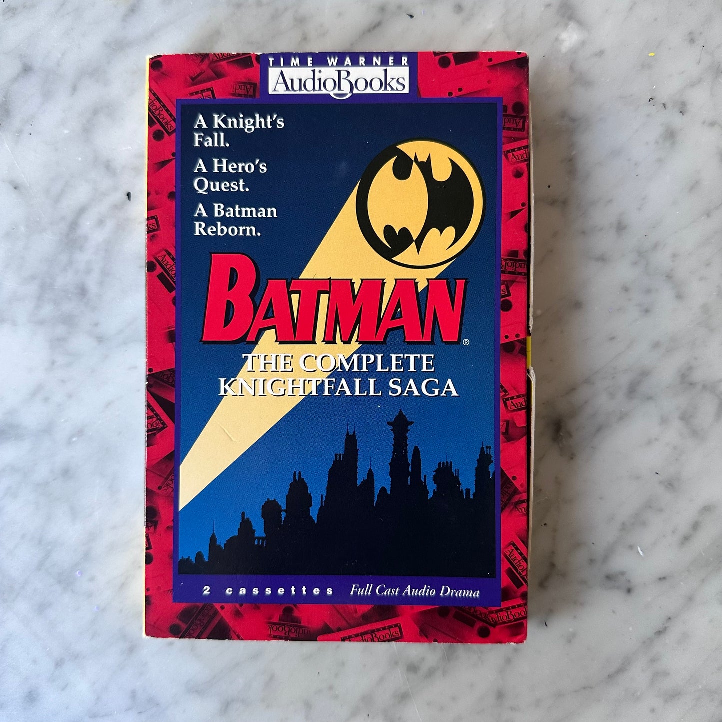 1994 Batman the Complete Nightfall Saga Audio Book 2 Cassettes