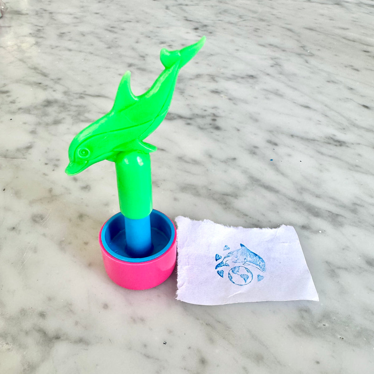 90’s Lisa Frank Dolphin Stamp
