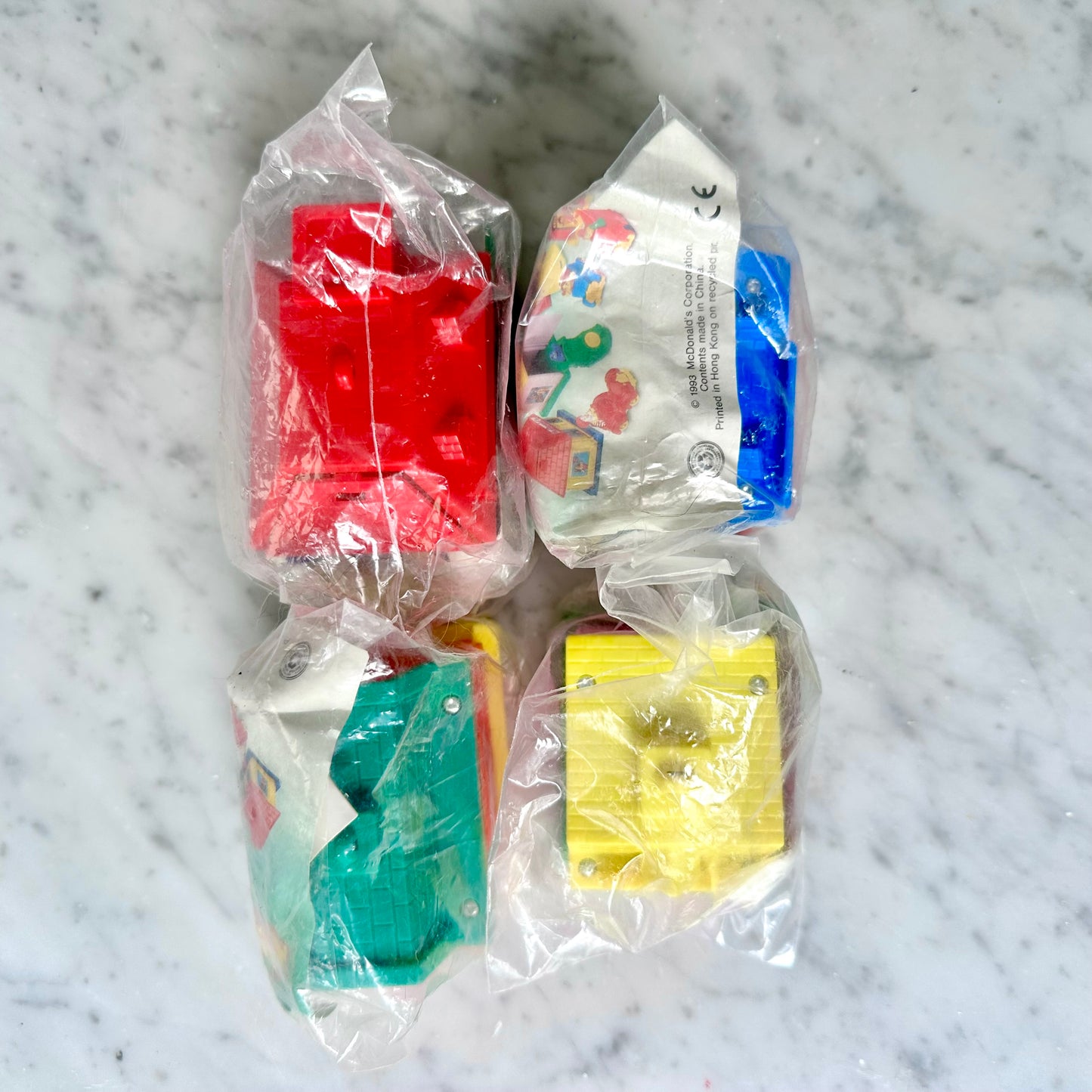 1993 McDonaldland Village Happy Meal Toy Set