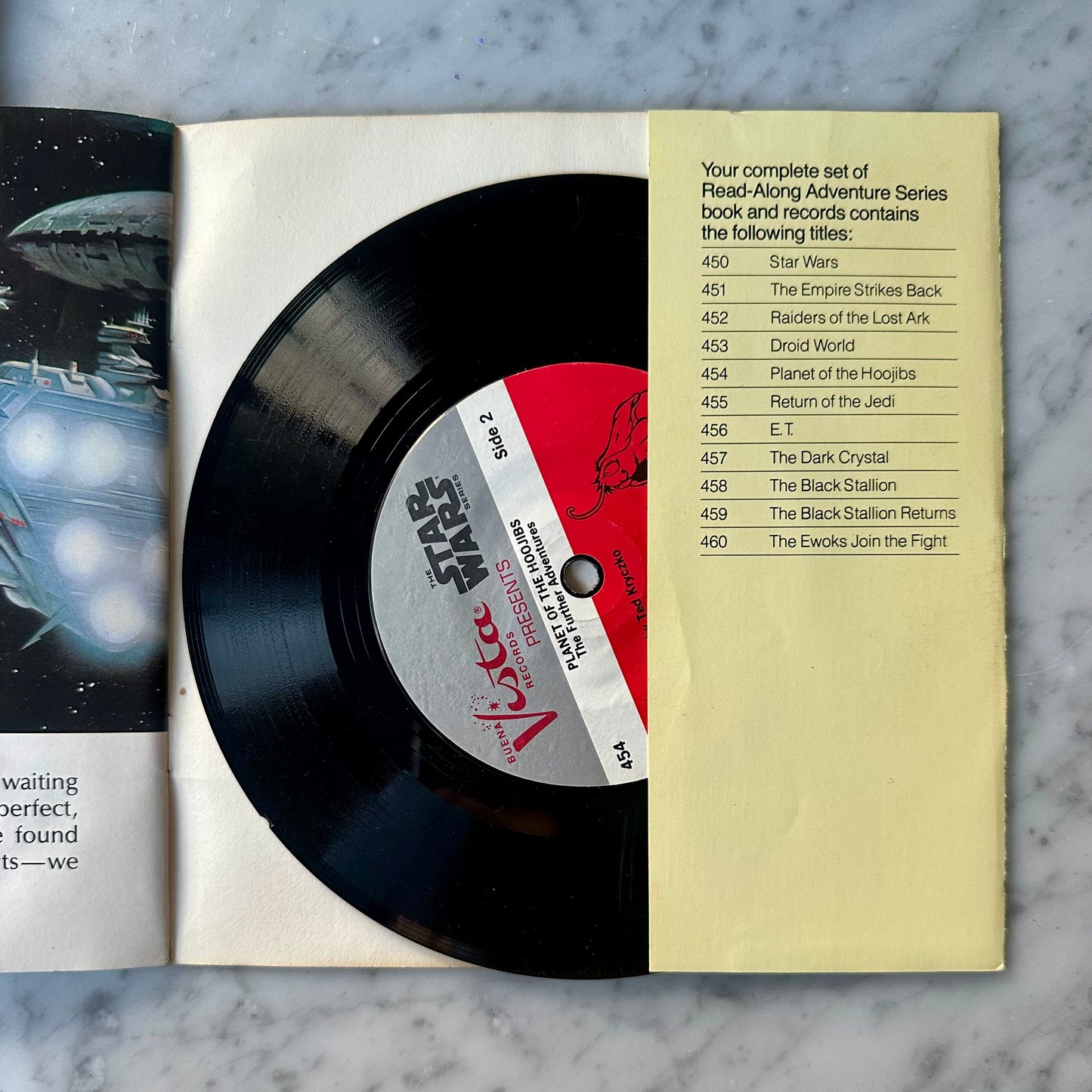 1983 Star Wars RECORD & BOOK "Planet of the Hoojibs"