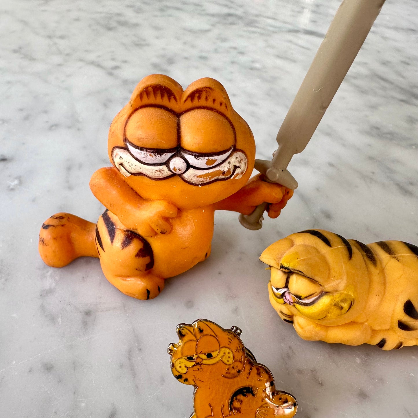 80’s Garfield Figures and Pin Lot