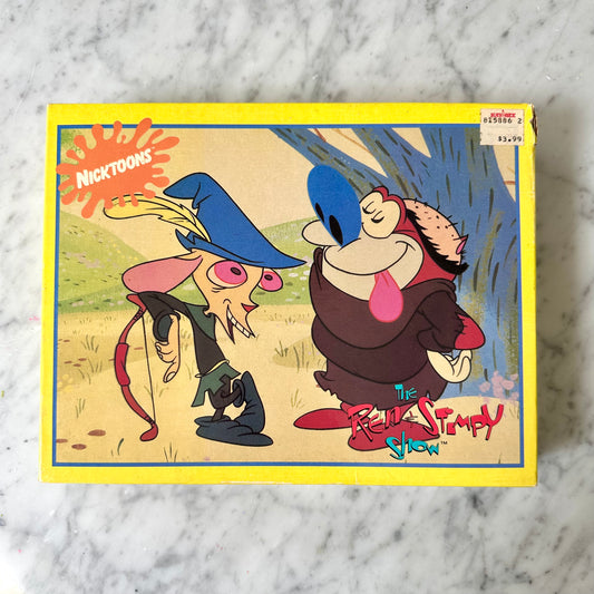 1991 Nickelodeon Ren & Stimpy Robin Hood 100 Pc Puzzle