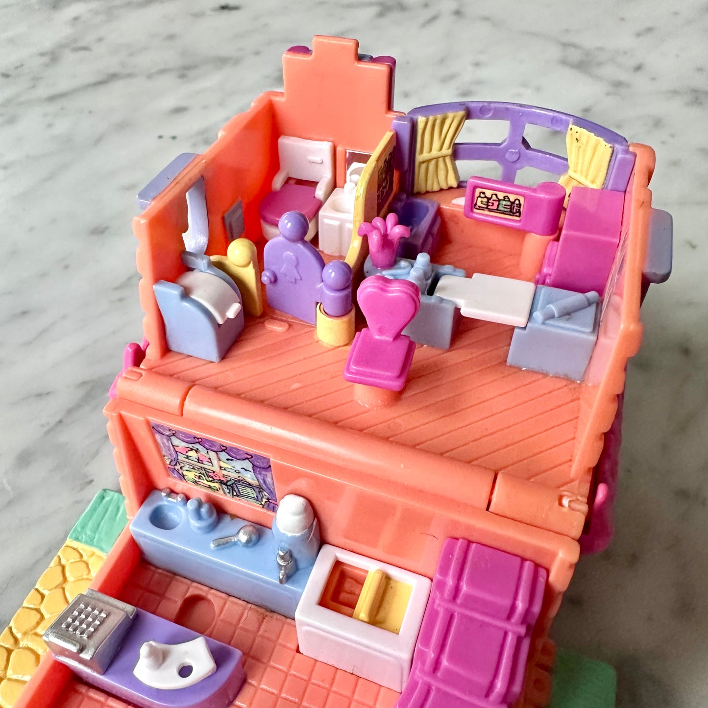 1995 Polly Pocket Ice Cream Parlor Complete