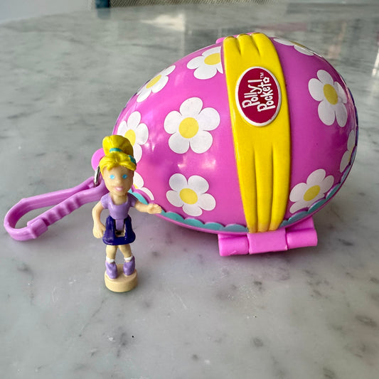 2001 Polly Pocket Pink Easter Egg