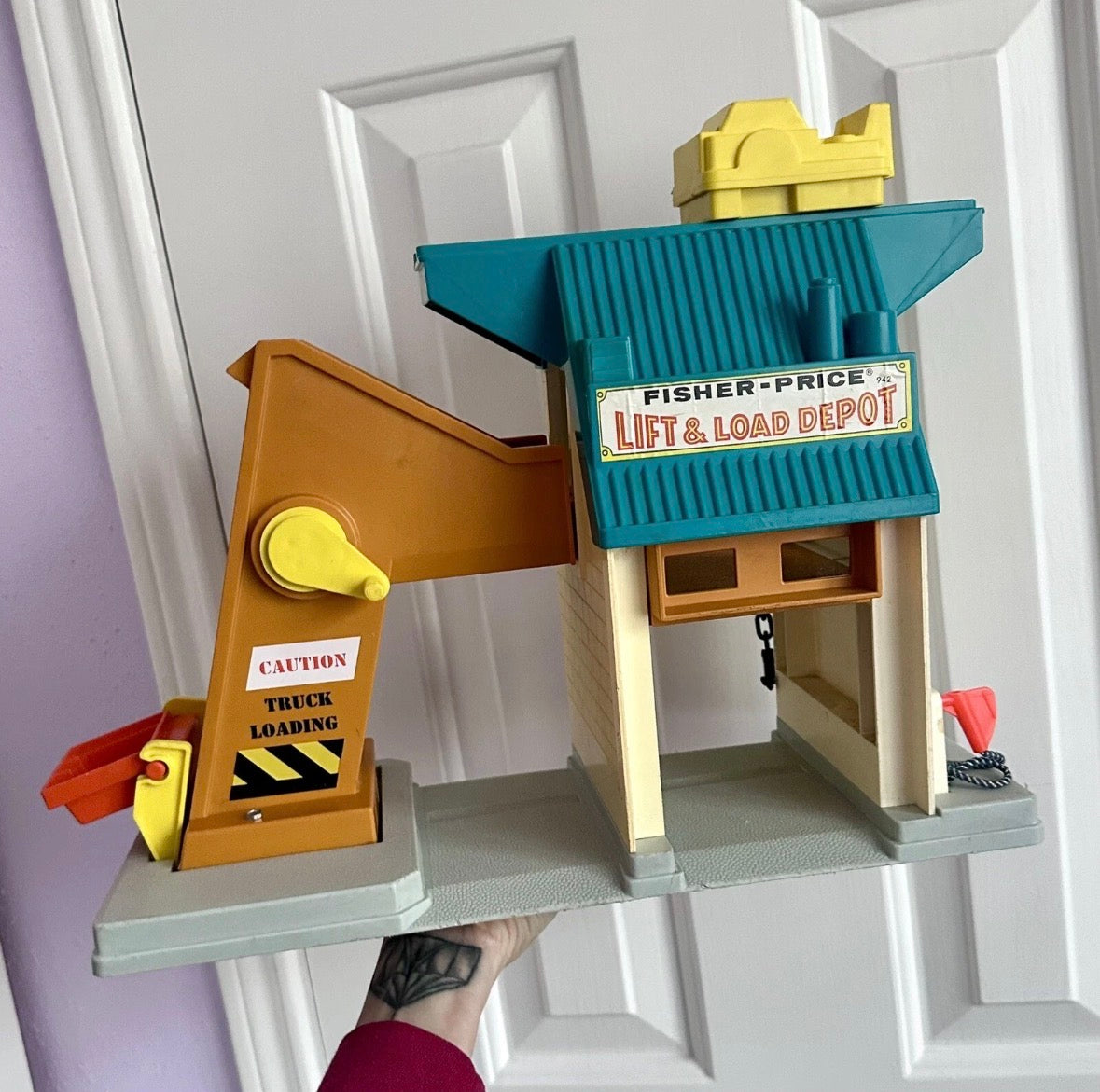 Vintage Fisher Price Lift & Load Depot