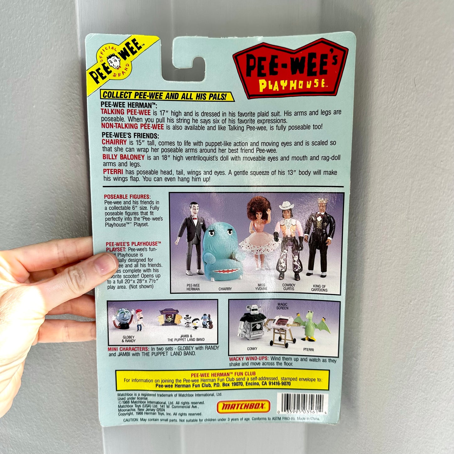 1988 Pee-Wee’s Playhouse “Pee-Wee” Action Figure