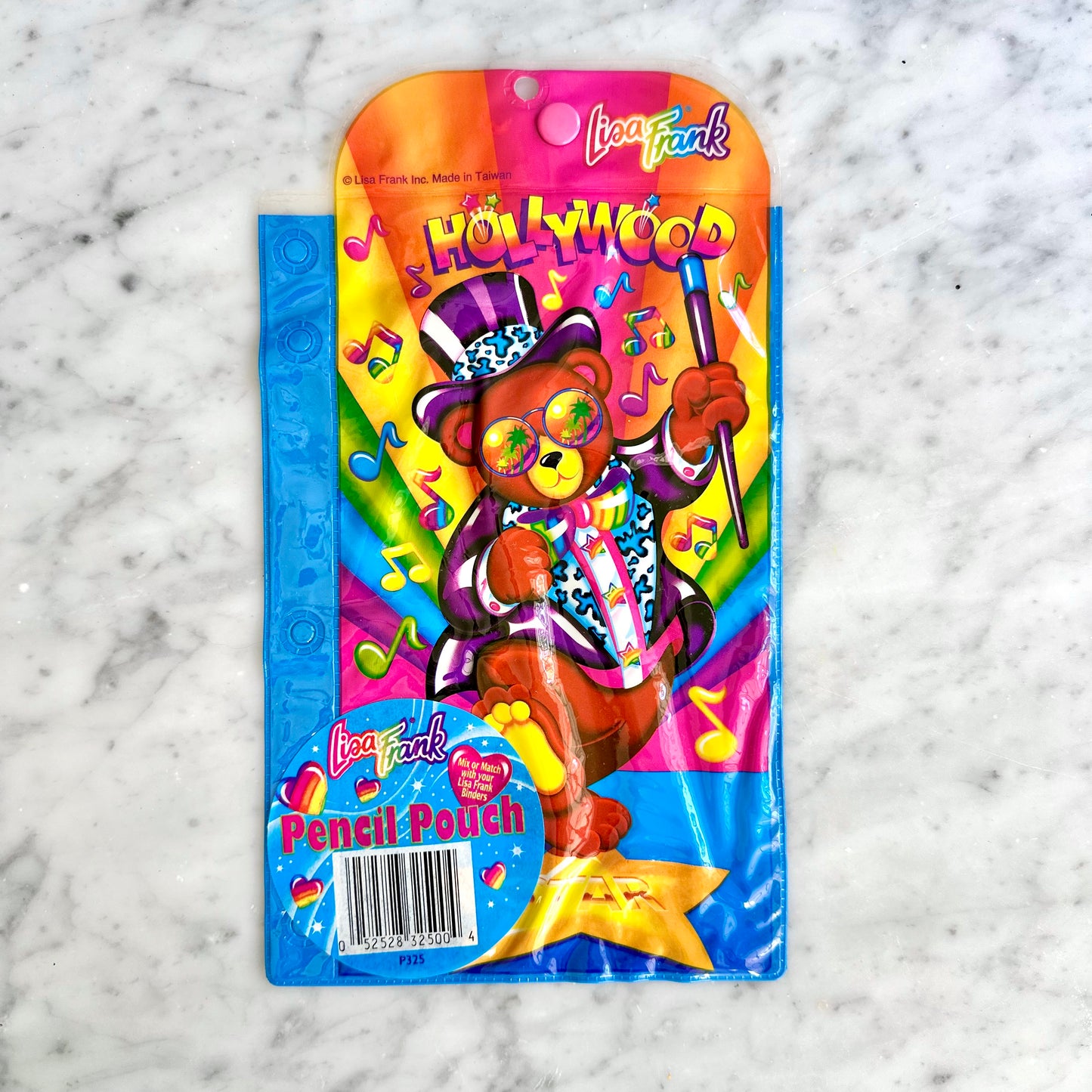 90’s Lisa Frank Hollywood Bear Pencil Pouch