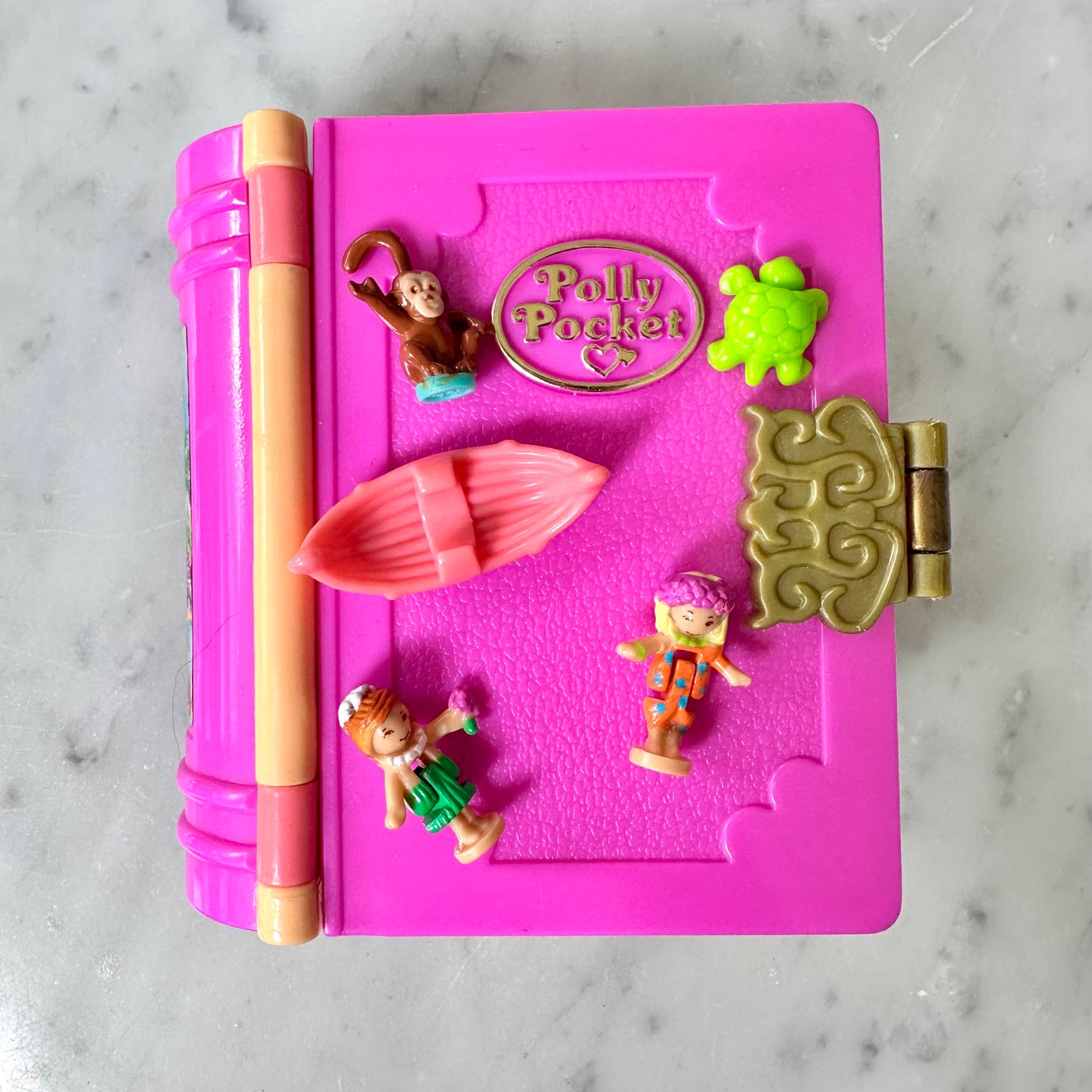 1995 Polly Pocket Tropical Paradise Enchanted Storybook 100% Complete