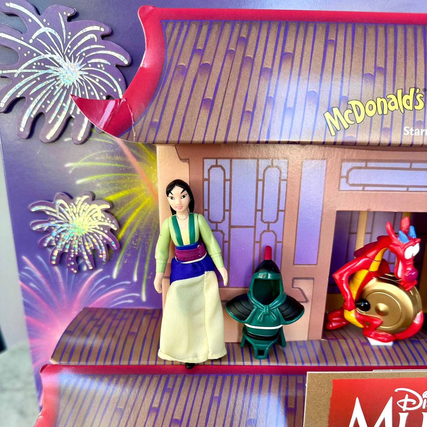 1998 McDonald’s Disney’s Mulan Happy Meal Display