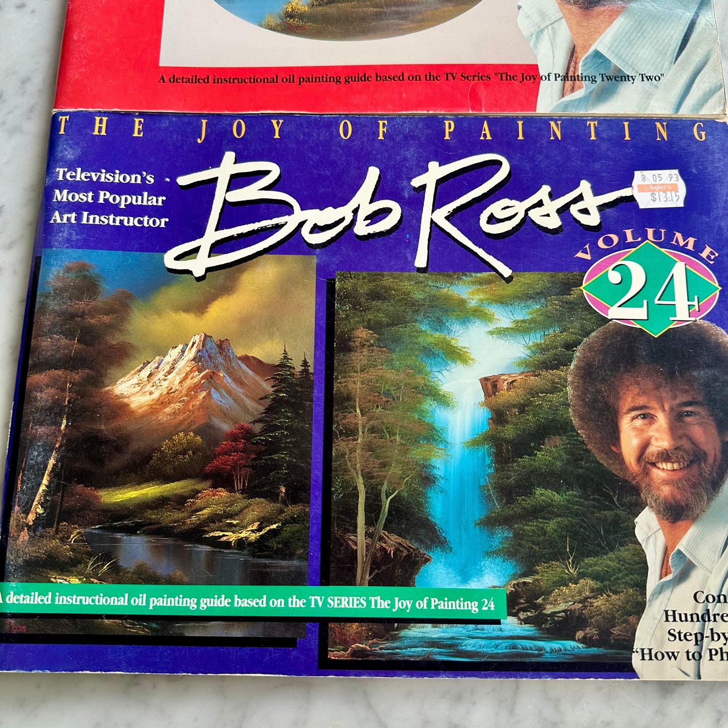 Vintage Set of a Bob Ross Books