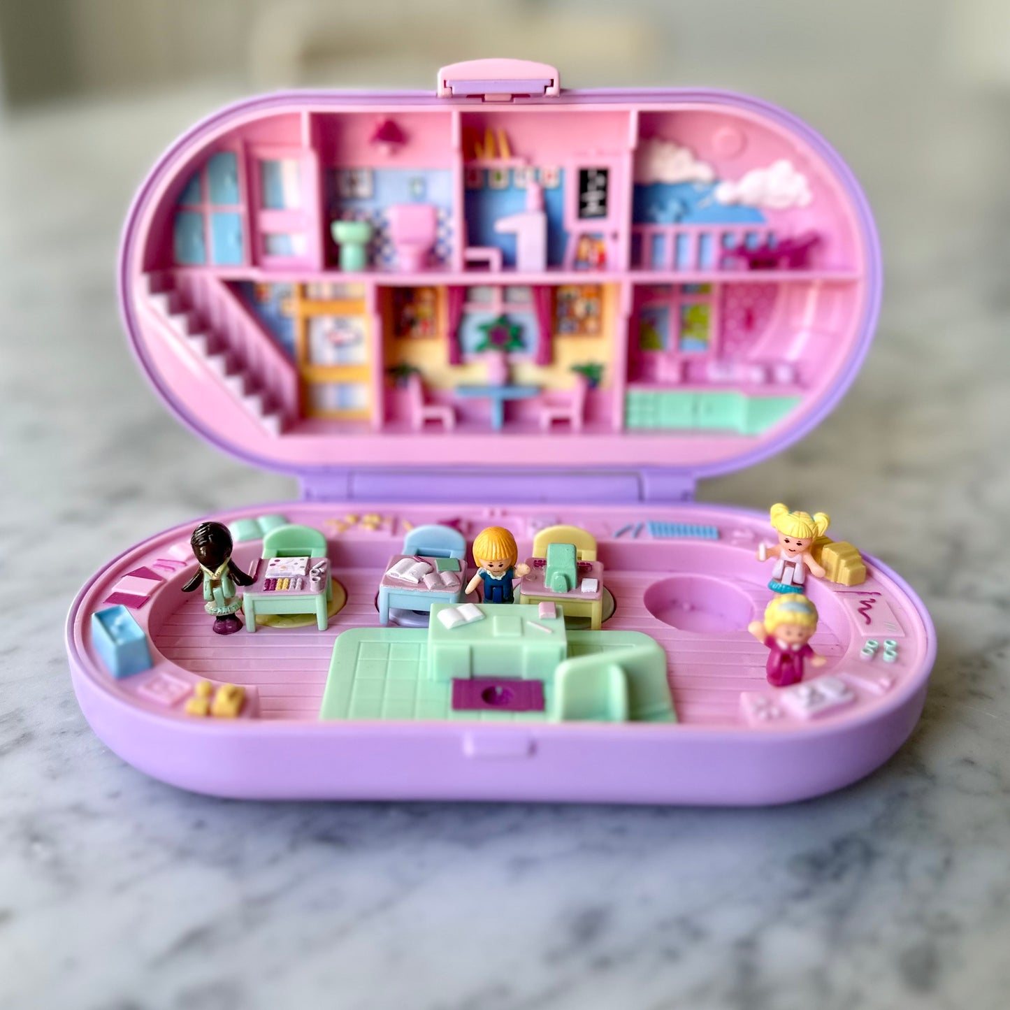 1992 Polly Pocket Stampin’ School Playset