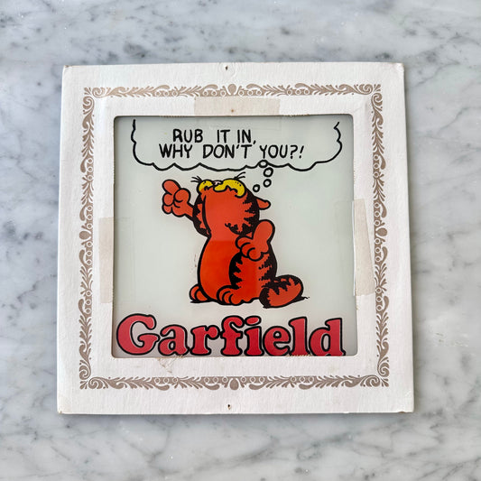 80’s Garfield Glass Art