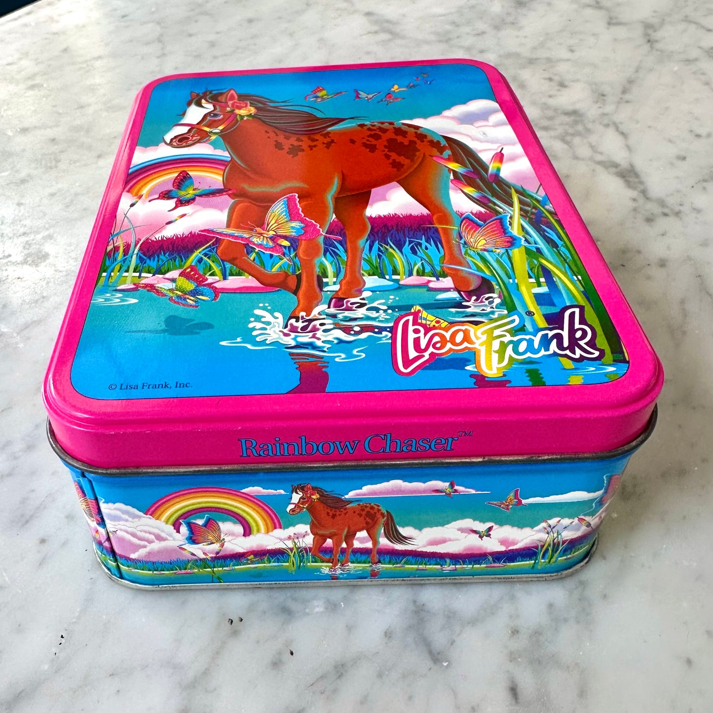 90’s Lisa Frank Rainbow Chaser Tin