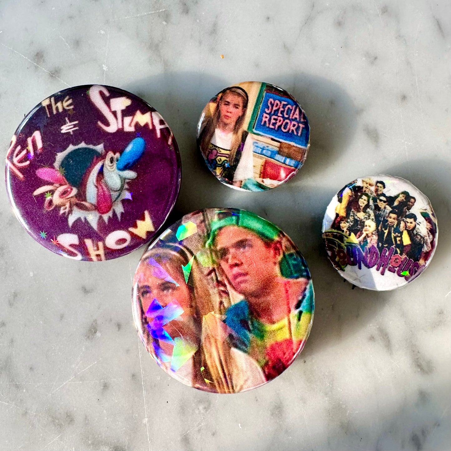 90’s Nickelodeon Button Set