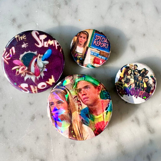 90’s Nickelodeon Button Set