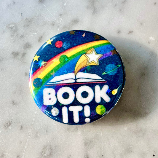 Book It Holographic Button