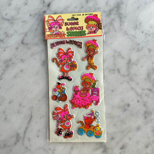 Vintage Sugar & Spice Puffy Stickers