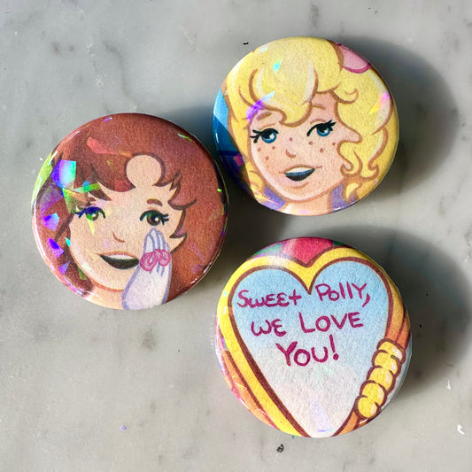 90’s Polly Pocket Children’s Book Button Set