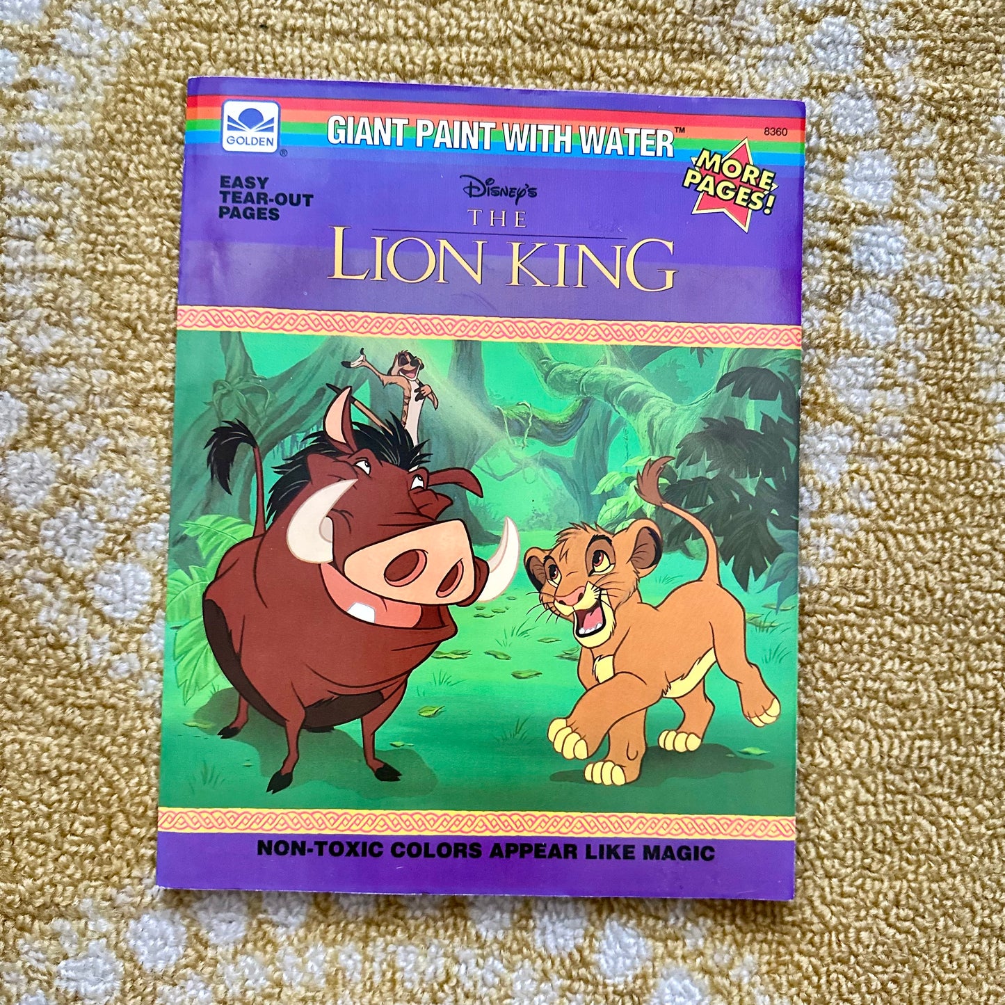 1994 Disney's “The Lion King” Giant Paint with Water Book