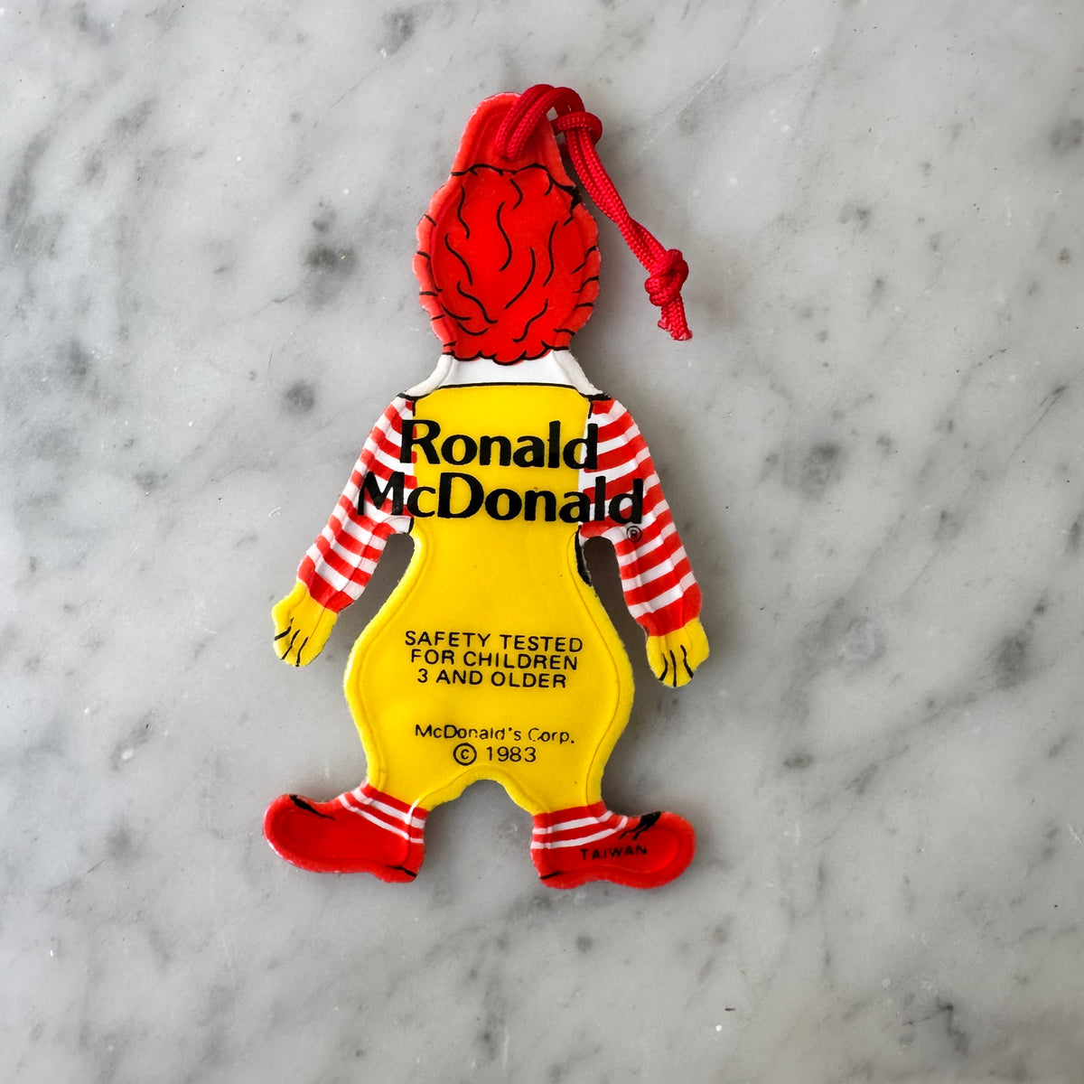 1983 Ronald McDonald Vinyl Holiday Ornament