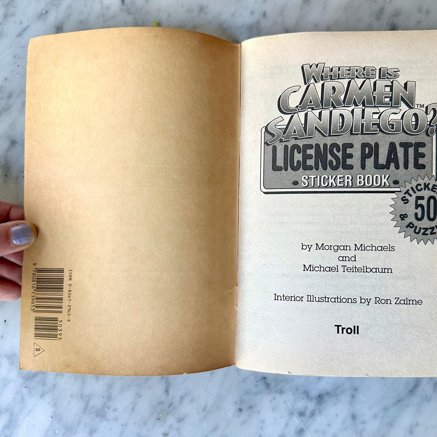 90’s Where Is Carmen Sandiego Book with Stickers