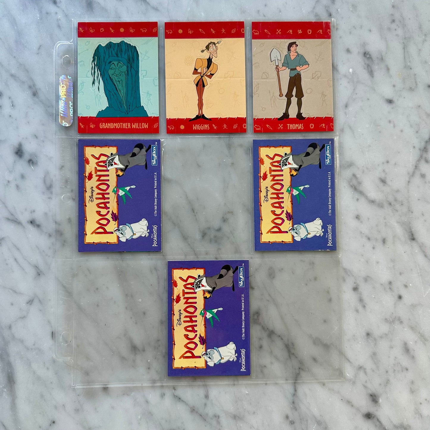 1995 Skybox Disney Pocahontas Trading Card Set of 105