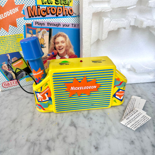1989 Nickelodeon T.V. Star Microphone * Damaged*