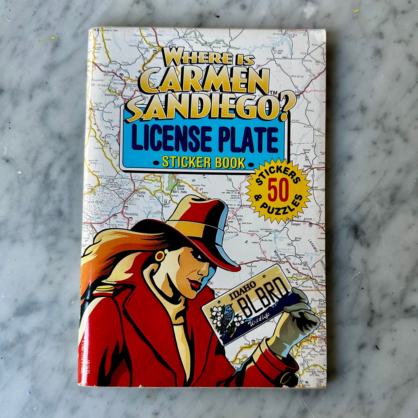 90’s Where Is Carmen Sandiego Book with Stickers