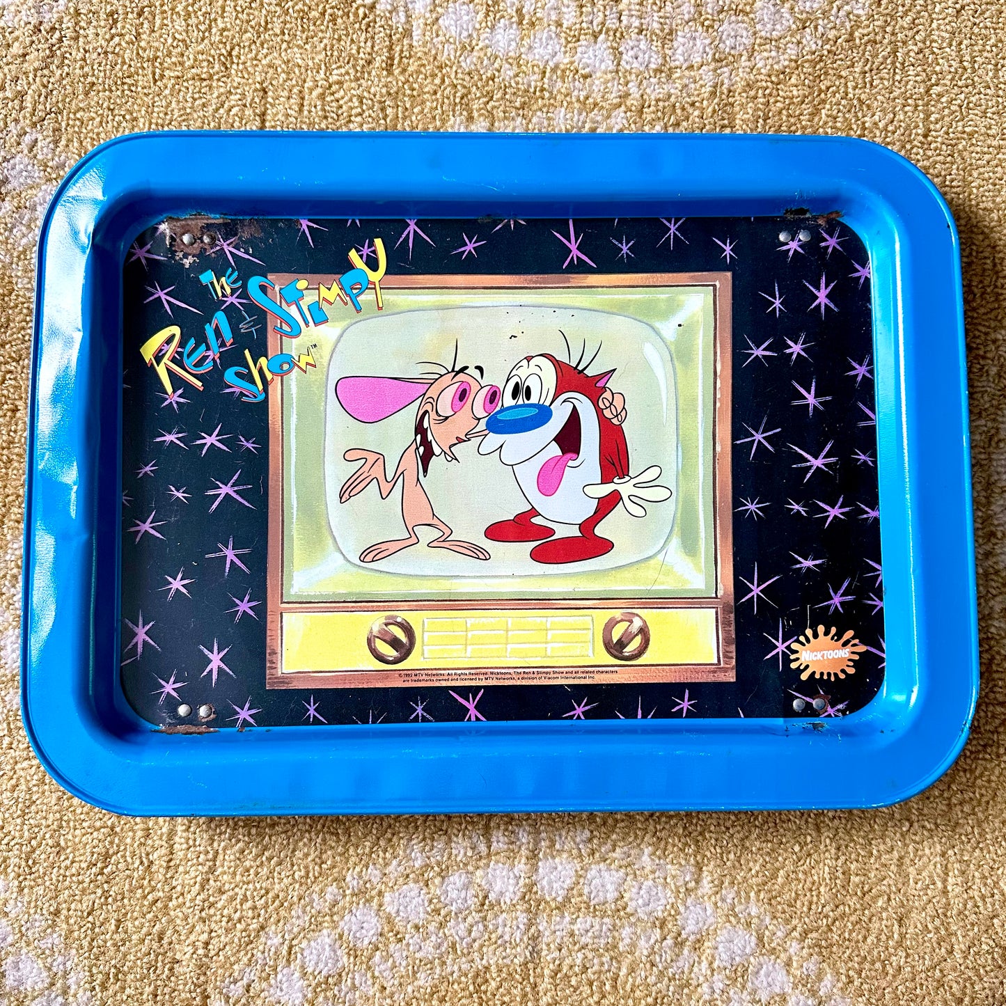 1992 Ren & Stimpy TV Tray